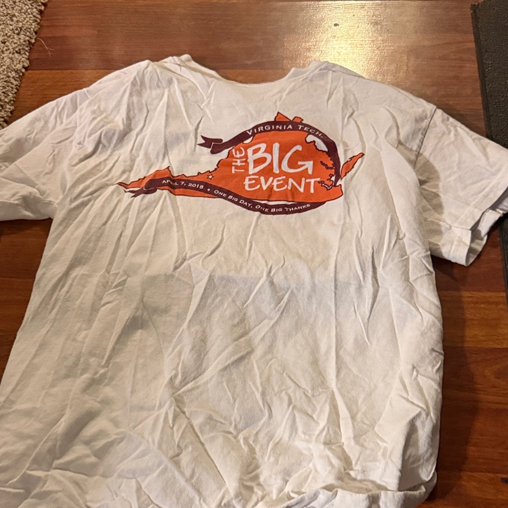 White Virginia Tech Big Event T-Shirt